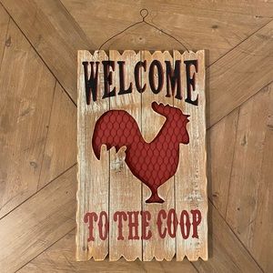 SOLD- “Welcome to the Coop” wooden sign 🐔